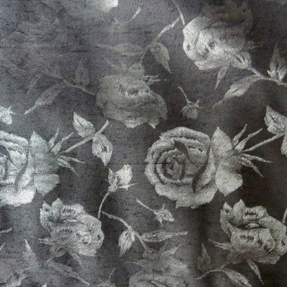 Vtg NICOLE MILLER Brocade Roses Cocktail Dress 8 - Picture 8 of 9